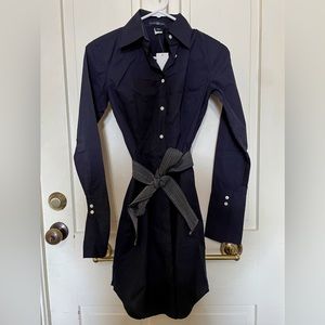 Gap Boyfriend Shirt Dress Navy Blue Size 0